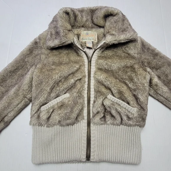 VINTAGE Y2K! AMERICAN RAG Faux Fur Coat - Picture 4 of 15